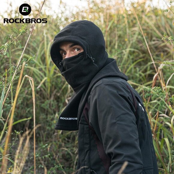 Black Ski Mask Winter Balaclava Thermal Full Face Windproof Mask for Men - Picture 2 of 7